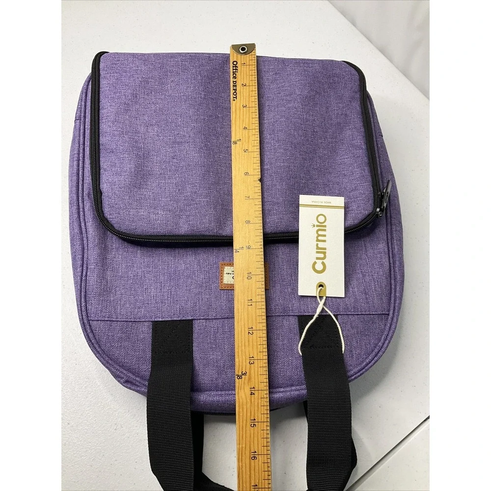 Curmio Backpack‎ Canvas Bag Multiple Pockets Organizer Lightweight Adjustable
